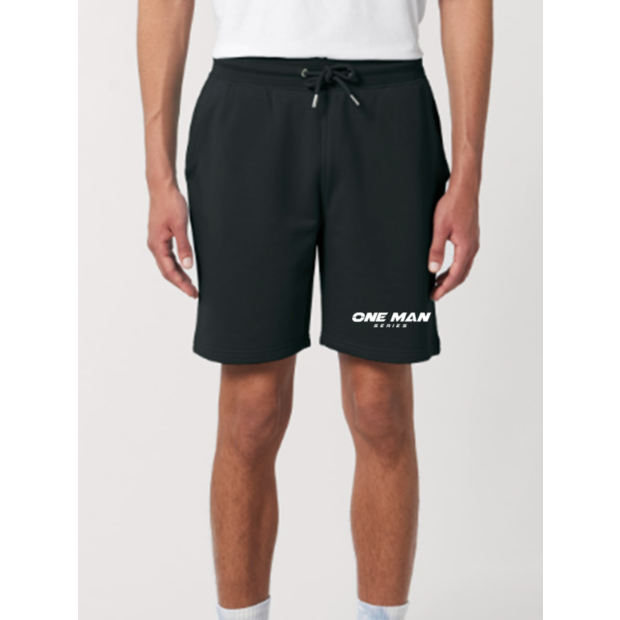 ONE MAN SERIES Jogger Shorts Black/White